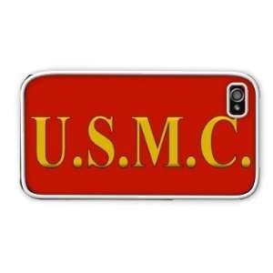    US Marines USMC Apple iPhone 4 4S Case Cover White 