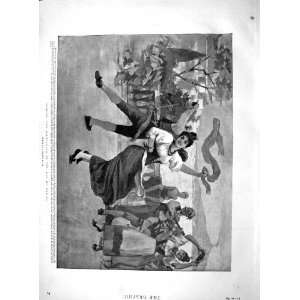   1895 Dancing Salterello Bay Naples Brent Geese Samoyed