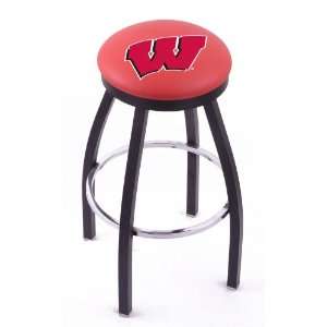  University of Wisconsin Steel Stool with Flat Ring Logo 