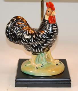 20 High French Country Porcelain Rooster Table Lamp  