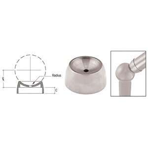  C.R. LAURENCE HR15ACBS CRL Brushed Stainless Ball 2 5/8 