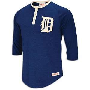  Detroit Tigers Navy Mitchell & Ness Fastball 3/4 Sleeve 