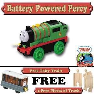  Battery Powered Percy with Free Track & Free Toby Train 