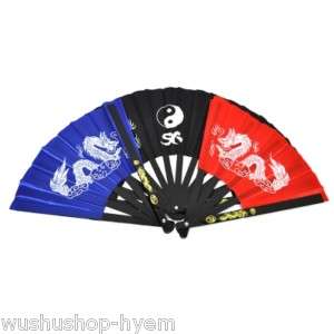 Hyem]Wushu Taichi Taiji kungfu Aluminum Fan 3colors  