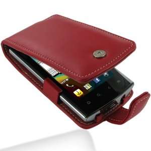    PDair F41 Red Leather Case for Acer Liquid Metal S120 Electronics