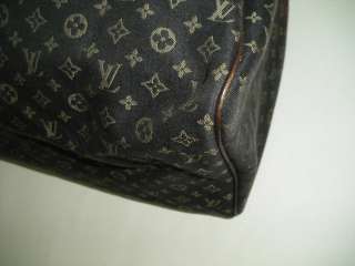 Louis Vuitton Mini Lin Canvas Ebene Speedy 30 Bag  