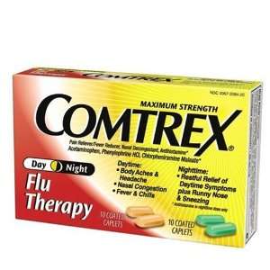  C Comtrex Flu Therapy, Day/Night, Maximum Strength 