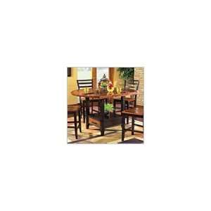   Height Storage Dining Table in Acacia Finish Furniture & Decor