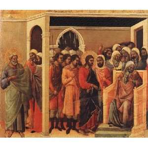    Christ Before Caiaphas, By Duccio di Buoninsegna 