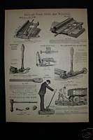 1885 RAILROAD TRACK DRILLS & WRENCHES Advertisement  