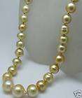 Golden South Sea Pearl Necklace w 14k Diamond Clasp items in Vics 