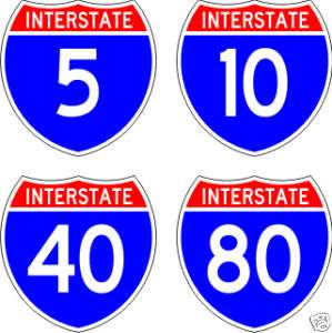 Reflective Vintage Interstate Sign. Customize for you  