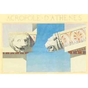  Acropole (Detail) by Marcel Lambert 40x28