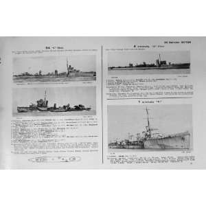   1953 54 Ships Scimitar Skate Verdun Burwell Winchelsea