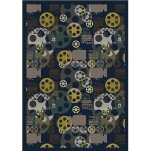  Joy Carpets Blockbuster Navy Rectangle 10.90 x 13.20 Area 