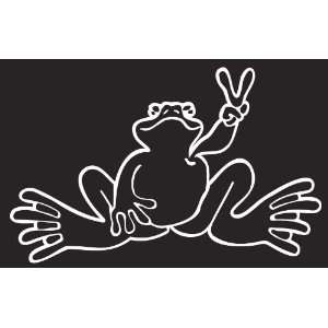 Peace Frog Vinyl Decal Sticker Graphic Auto Car Vehicle Wall Window 