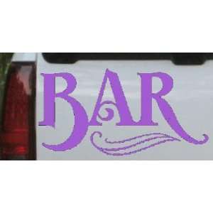 Bar Sign Decal Business Car Window Wall Laptop Decal Sticker    Purple 