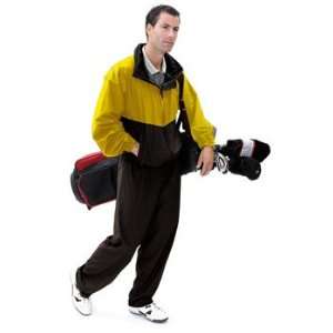  Golf Rain Suit (Yellow/Black) XX large 100% Waterproof 