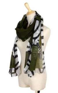 High grade zebra pattern Cotton Blends Shawl Scarf Wrap Stole Size 71 
