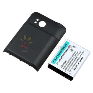 NEW 3500mah Extended Life Battery With Black Door Cover For HTC 