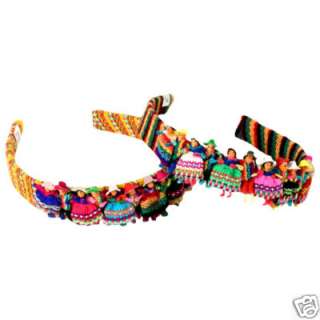 24 Pack Wholesale Lot Worry Doll Headbands Hair Accessories Fair Trade 