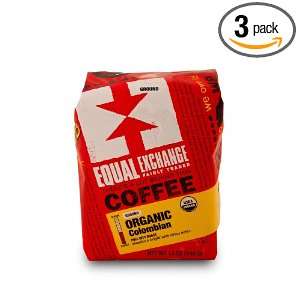 Equal Exchange Organic Coffee, Colombian, Ground, 12 Ounce Bag (Pack 