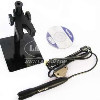 300X 3MP USB Digital Pen Magnifier Endoscope Microscope Black + Alloy 
