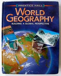 Prentice Hall WORLD GEOGRAPHY High School Textbook MINT 9780134215952 