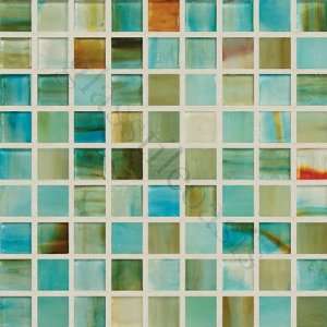  Prairie 5/8 x 5/8 Blue 5/8 x 5/8 Glossy Glass Tile 