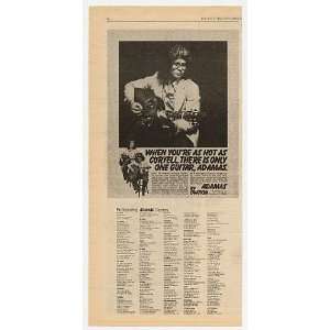  1979 Larry Coryell Adamas Guitar Print Ad (Music 