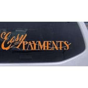 Orange 40in X 10.4in    Easy Payments Decal Business Car Window Wall 