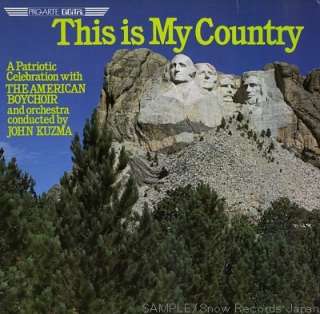 3456  AMERICAN BOYCHOIR, THE this is my country USA Vinyl  