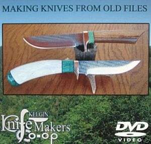 Kelgin Coop Custom DVD Make Knife Knives From Old Files  