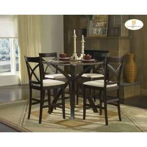  Cantor Counter Height 5pc Dinette Set in Warm Cherry