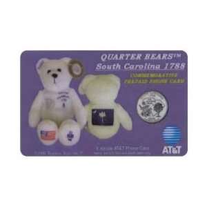   5m South Carolina #8 Quarter Bear Pictures Bean Bag Toy, Coin, Flag