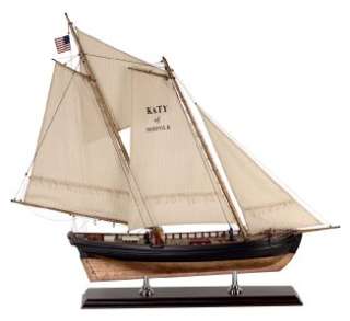 Katy Of Norfolk Pilot Boat Wooden Ship Model Sailboat Authentic Models 