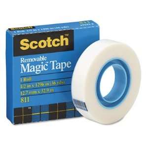  Removable Tape, 1/2 x 36 Yards, 1 Core