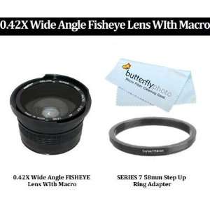  0.42X Wide Angle FISHEYE Lens WIth Macro For 0.42X Wide Angle 