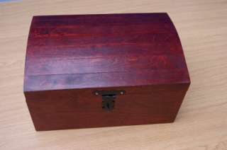   TREASURE CHEST WOODEN BOX MEMORY BOX TRINKET SOUVENIR GIFT  