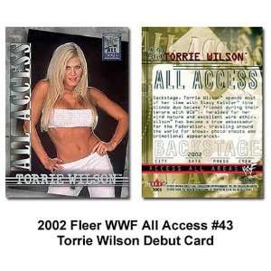 Fleer All Access Torrie Wilson WWE Debut Card  Sports 