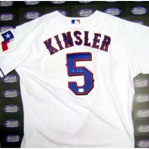  Ian Kinsler autographed Baseball Jersey (Texas Rangers 