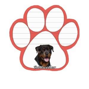 Rottweiler Dog Paw Magnetic Note Pads