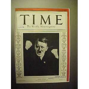 Adolf Hitler December 21, 1931 Time Magazine Professionally Matted 