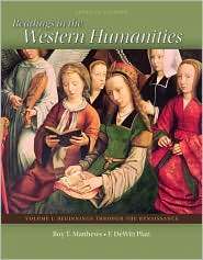 Readings in the Western Humanities Volume 1, (0077338480), Roy 