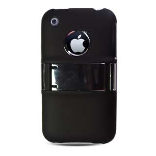   PROTECTOR COVER with Chrome Kick Stand for Apple iPhone 3G 3Gs  