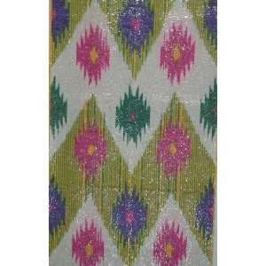   Uzbek Silk Ikat Adras Fabric 14700 by Yard Arts, Crafts & Sewing