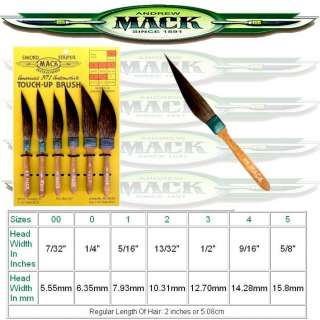 MACK Sword Striper PINSTRIPING BRUSH 20 SERIES Size 0  