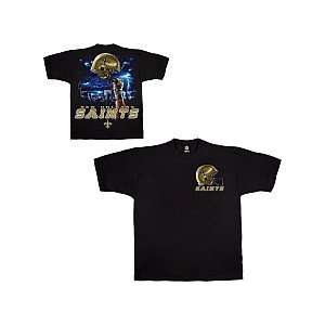  Liquid Blue New Orleans Saints Sky Helmet T Shirt Small 