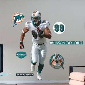  Fathead Miami Dolphins Jason Taylor Player Wall Graphic 