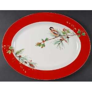  Lenox China Winter Song 16 Oval Serving Platter, Fine China 
